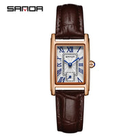 Montre Sanda 1116 : Élégance Rectangulaire Femme