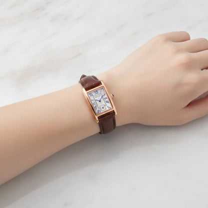 Montre Sanda 1116 : Élégance Rectangulaire Femme