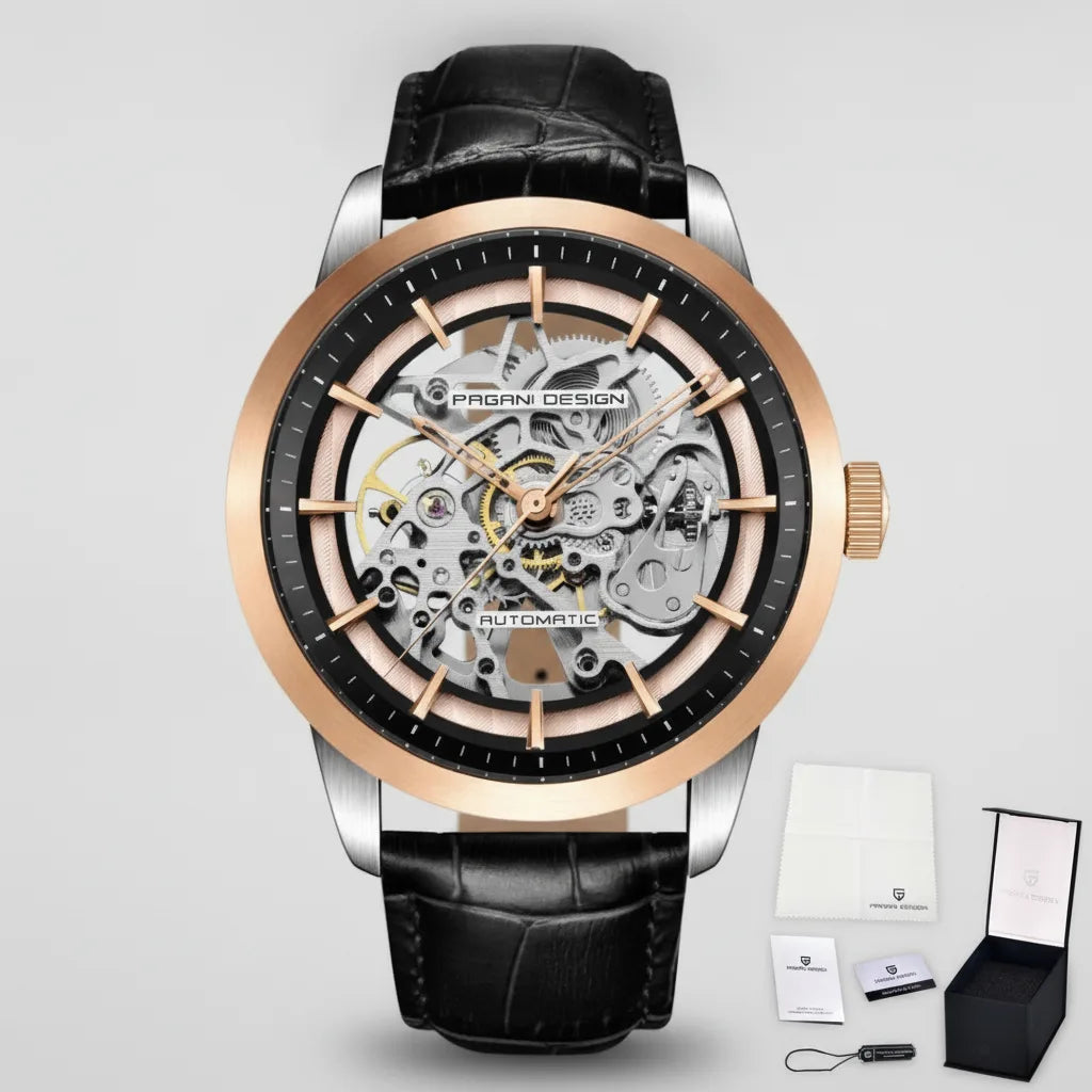 Montre Automatique Luxe Homme Pagani Acier Inoxydable