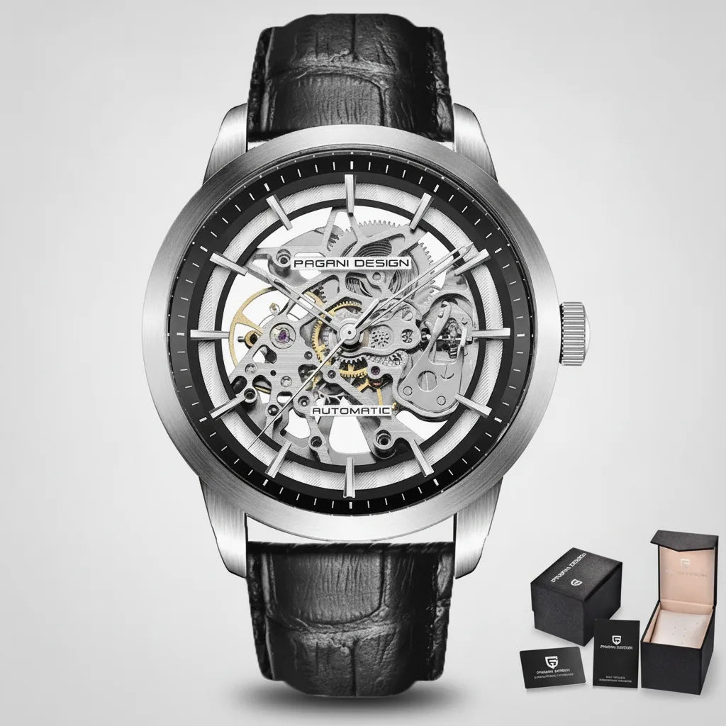 Montre Automatique Luxe Homme Pagani Acier Inoxydable