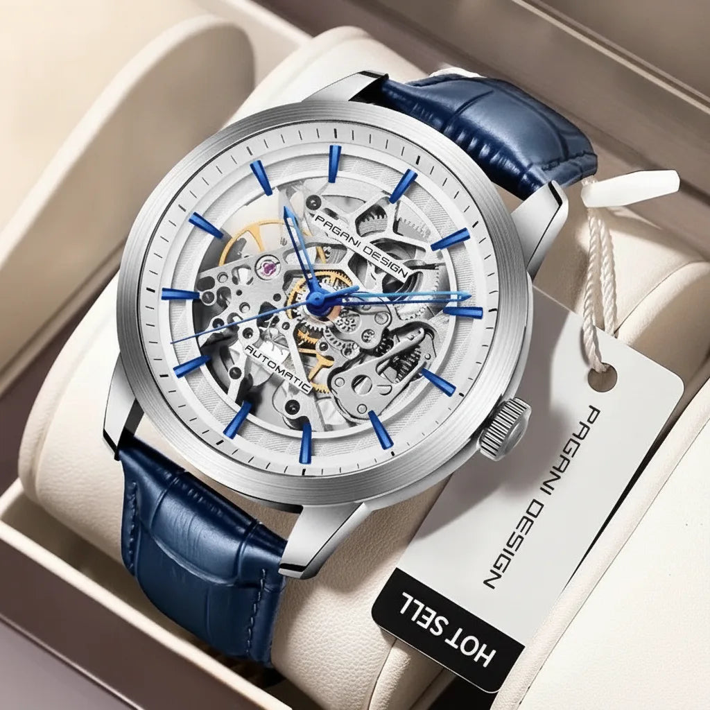 Montre Automatique Luxe Homme Pagani Acier Inoxydable
