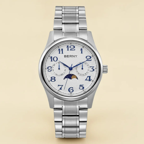 Montre Homme BERNY Phases Lunaires Vintage Luxe
