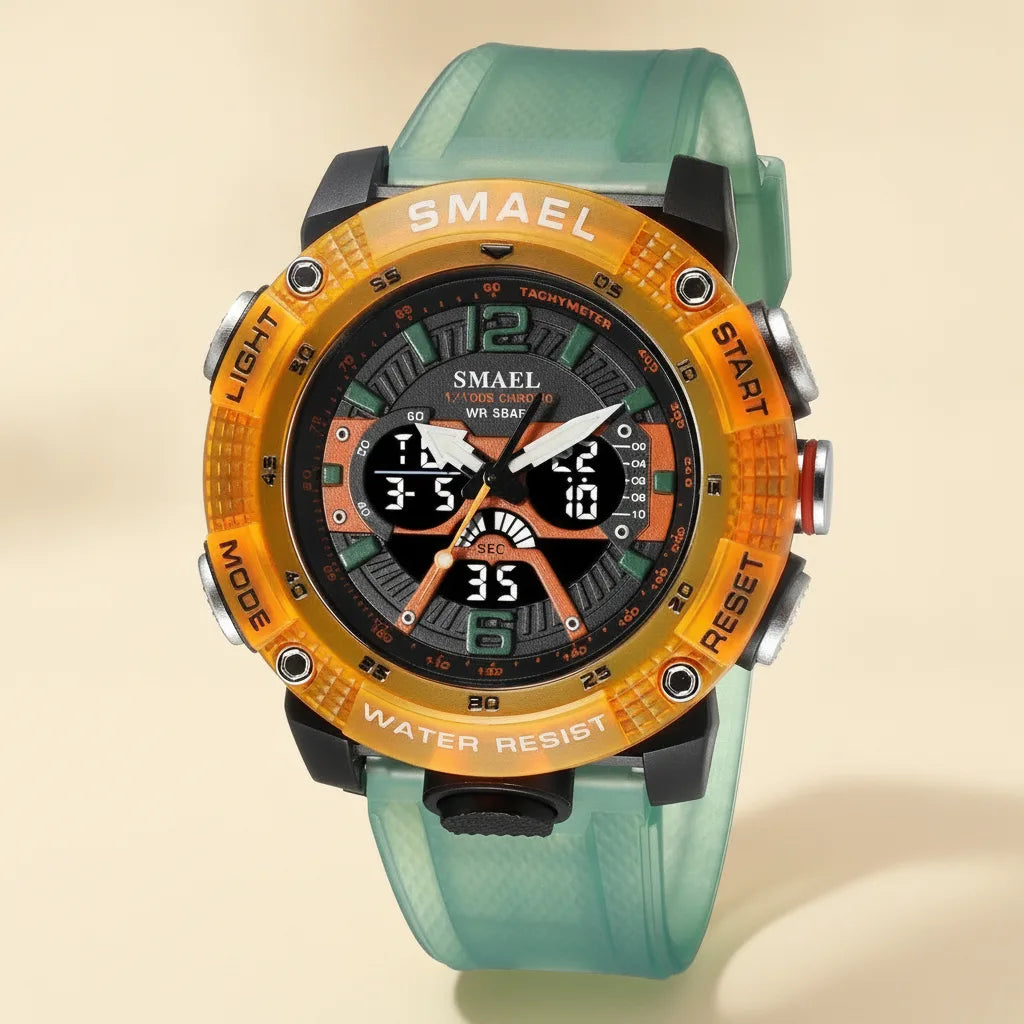 Montre Sport SMAEL 8058 Homme Double Affichage
